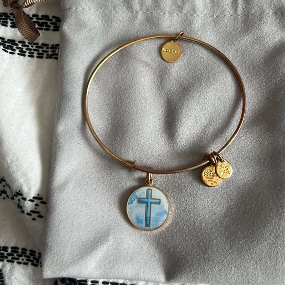 Gold Cross Bracelet